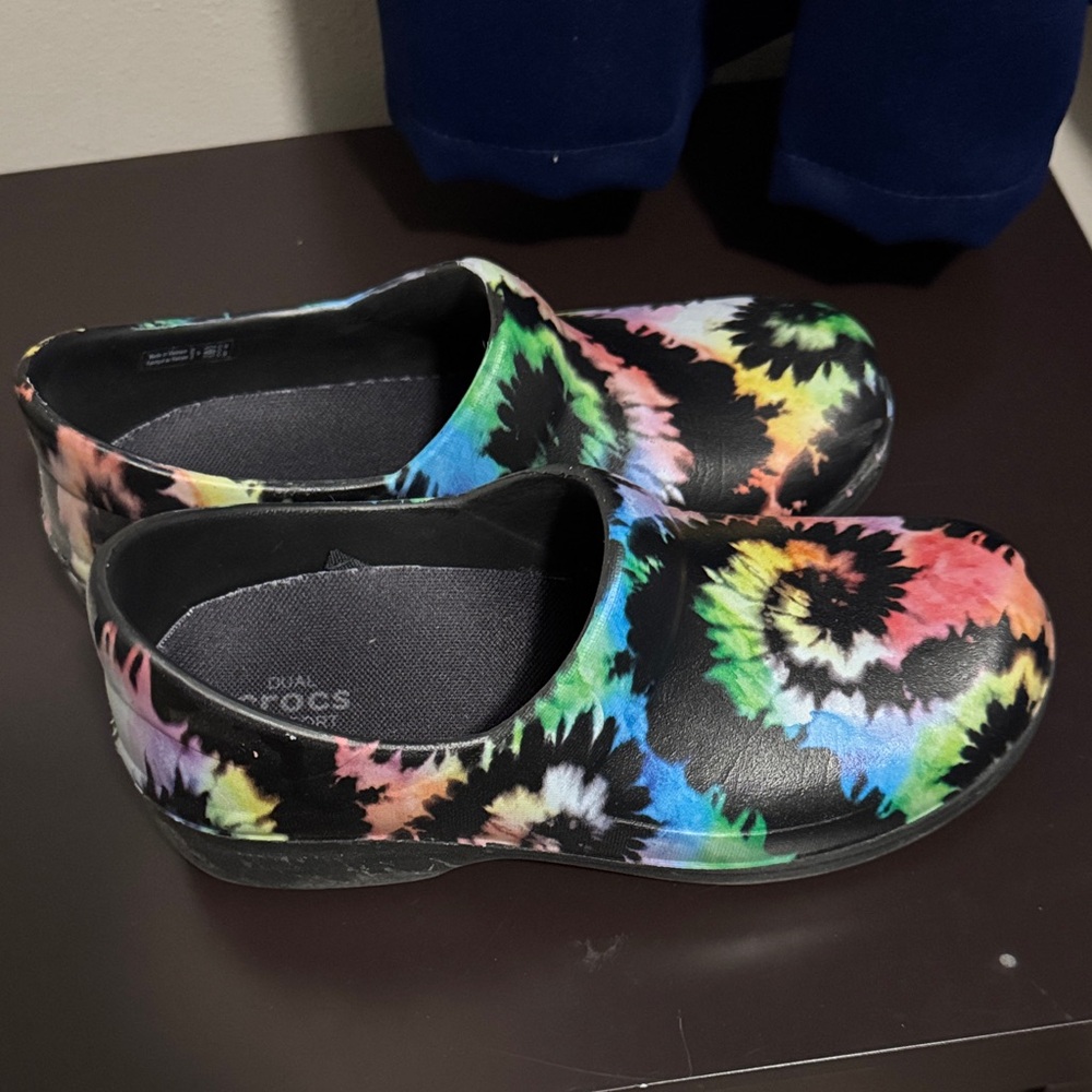 Tie-Dye Work Clogs Crocs